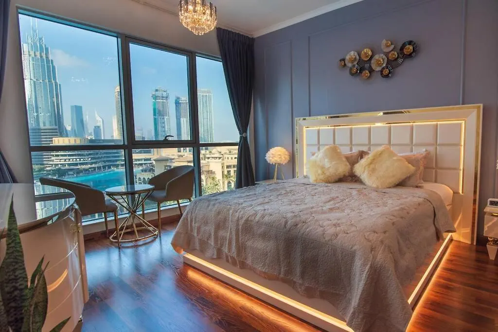 شقة First Class 3Br With Full Burj Khalifa View دبي